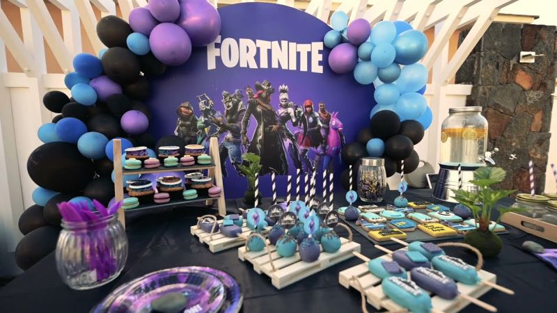 william events birthday set up
